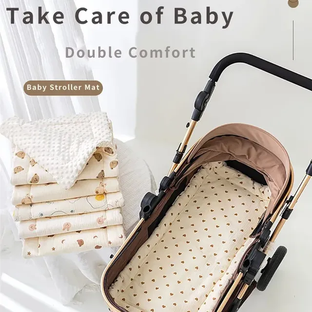 Coussin siège poussette matelas doux matelassé bords… – vue 3
