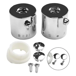 Bouton poignée commande thermostatique chromée miroir plastique ABS…