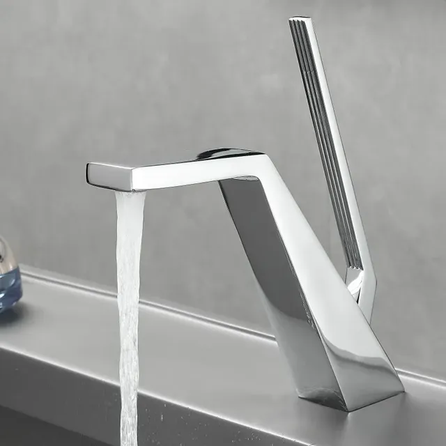 Becola robinet de lavabo noir/chromé – vue 2