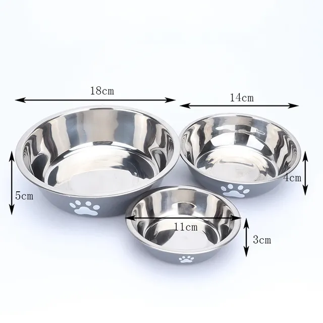 Nouveau bassin pour chien en acier inoxydable imprimé… – vue 6