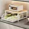 Support de rangement pour micro-ondes de cuisine moderne – vue 4