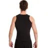 Gilet sauna homme sans manches coupe ajustée noir… – vue 5