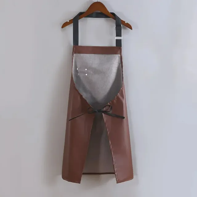 Tablier en cuir PU imperméable et résistant à l'huile – vue 3
