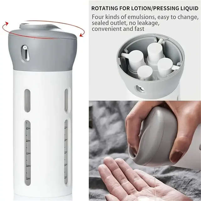 Flacon distributeur voyage portable rechargeable étanche… – vue 4