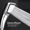 Pommeau de douche pressurisé à 300 trous, pomme de douche carrée à main, économie d&rsquo;eau, buse de pulvérisation de pluie, accessoires de salle de bains, nouvelle collection 2025
