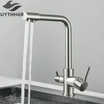 Robinet de filtre à eau, robinet de cuisine, robinet d&rsquo;eau potable, robinets rotatifs de Purification de l&rsquo;eau pour évier de cuisine, grues mélangeurs