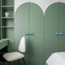 Bouton armoire poignée tiroir céramique nuage mat pastel… – vue 3