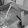 Robinet lavabo monocommande cascade noir mat acier… – vue 6