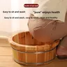 Bassin de bain en bois à bords arrondis pour enfants et… – vue 4