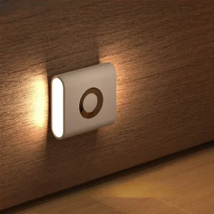 Capteur de mouvement lumière LED Type C Rechargeable sans fil veilleuse pour chambre escalier couloir éclairage intérieur placard lumière
