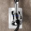 connecteur coudé douche cent trente cinq degrés inoxydable réglable anti fuite mural chromé support flexible main douchette compact résistant corrosion