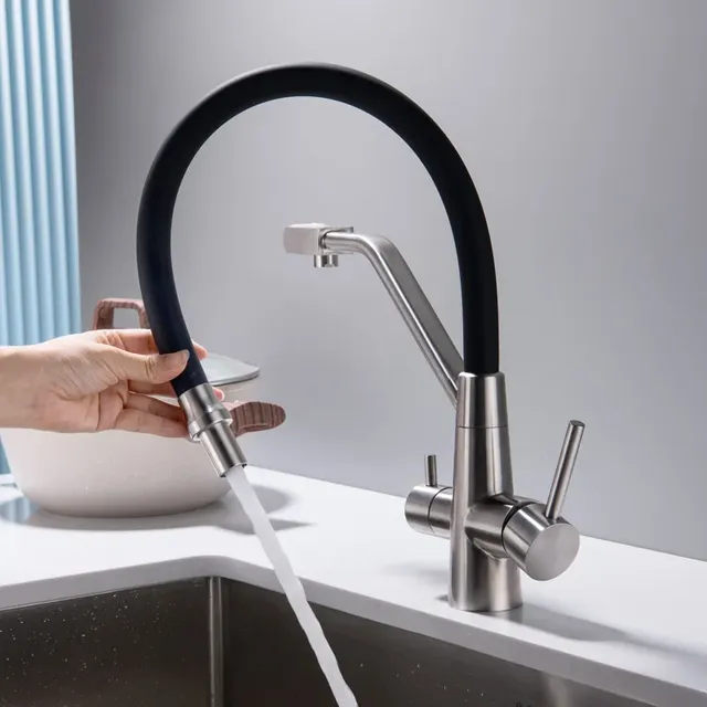 Robinet d'évier de cuisine en acier inoxydable 304 – vue 3