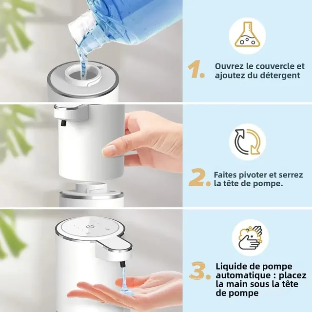 Distributeur de savon à capteur intelligent pour cuisine – vue 4