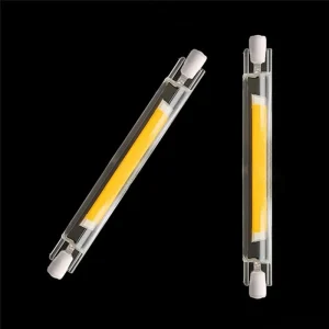 Ampoule LED épis de maïs R7S, Super brillante, variable, 20W 40W, 78mm, 118mm, 220V, 110V, r7s, lampe led cob, remplacement de la lumière halogène, éclairage