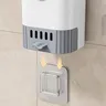 1 ensemble de brosse de toilette avec support mural à… – vue 5