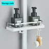 Ensemble de douche blanche avec longue rotation du bec – vue 4