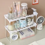 Organisateur de placard à domicile, étagère de rangement pour support de cuisine, gain de place, organisateur de maquillage, garde-robe, étagères décoratives, supports d&rsquo;armoire