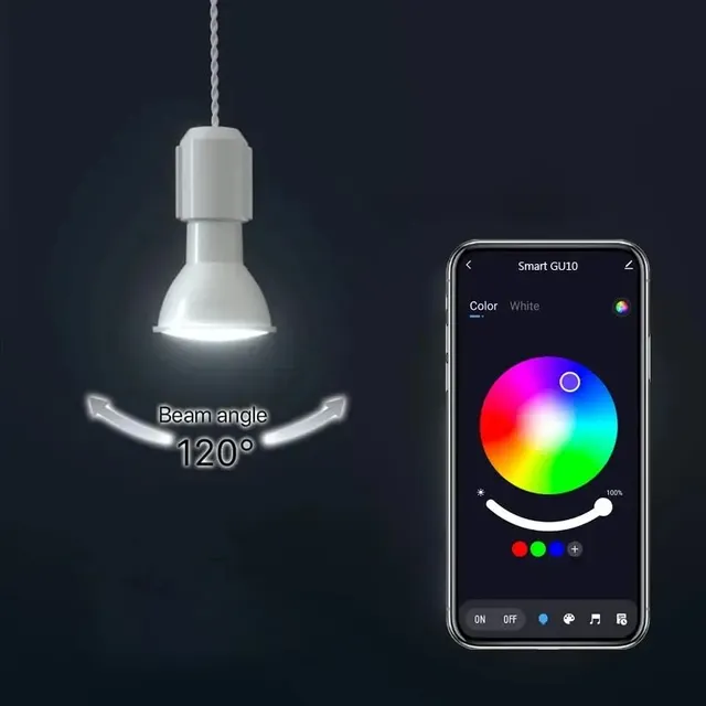 Tuya WiFi GU10 ampoule LED intelligente ampoule… – vue 4