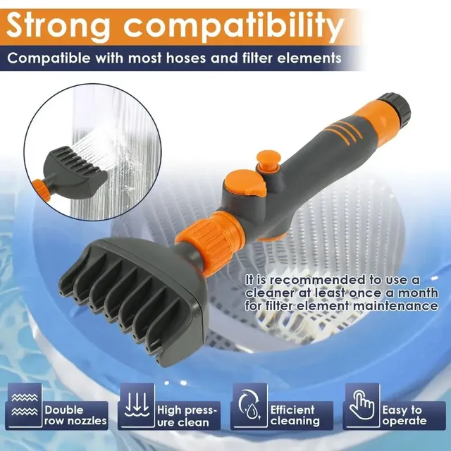 Nettoyeur de cartouches de piscine en plastique – vue 3