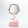 Miroir de maquillage LED avec oreilles – vue 3
