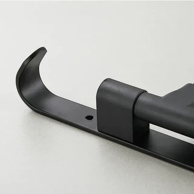 Porte serviettes pivotant quatre bras mural noir mat… – vue 4