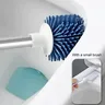 Brosse toilette silicone manche inox poignée blanche… – vue 4