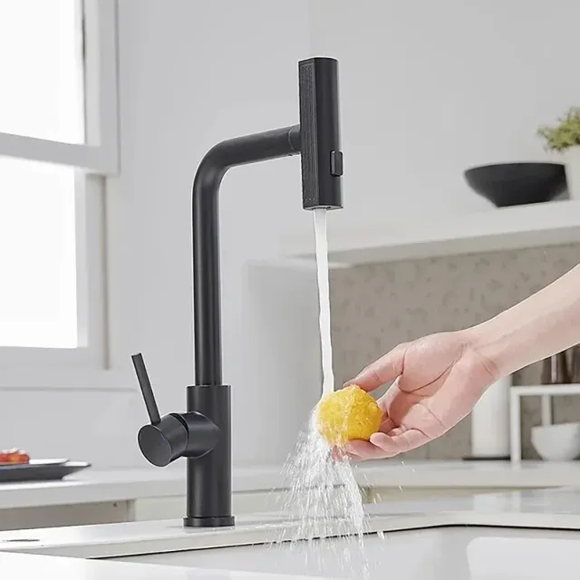 Robinets de cuisine noirs gris – vue 2
