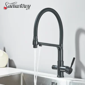 Pulvérisateur Flexible pour Eau Potable, Filtre de Cuisine, Mode Flux/Douche, Sortie d’Eau, Rotation à 360 Degrés Pulvérisateur Flexible pour Eau Potable, Filtre de Cuisine, Mode Flux/Douche, Sortie d’Eau, Rotation à 360 Degrés