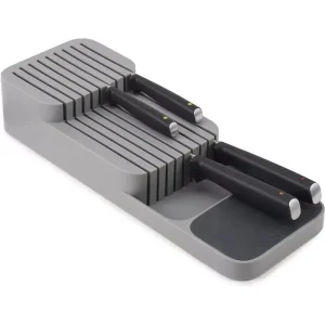 Organisateur de couteaux, tiroir de cuisine, plateau de rangement de couverts, porte-couteau, organisateur de vaisselle, conteneur pour blocs de couteaux, 1 pièce Organisateur de couteaux, tiroir de cuisine, plateau de rangement de couverts, porte-couteau, organisateur de vaisselle, conteneur pour blocs de couteaux, 1 pièce