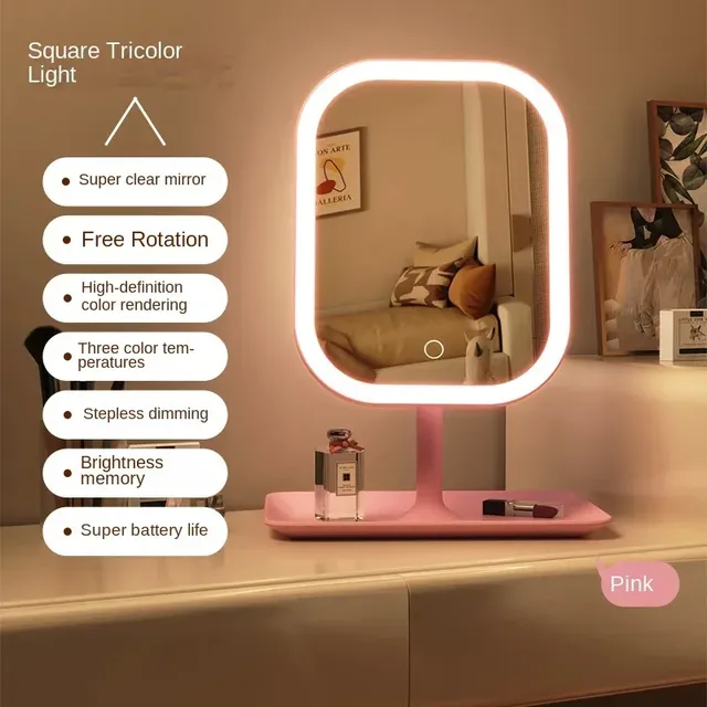 Niche moderne bureau vanité miroir 3 couleurs lumière… – vue 4
