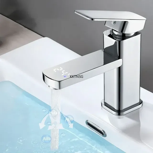 Mitigeur lavabo monocommande contemporain blanc mat base… – vue 3