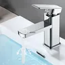 Mitigeur lavabo monocommande contemporain blanc mat base… – vue 3