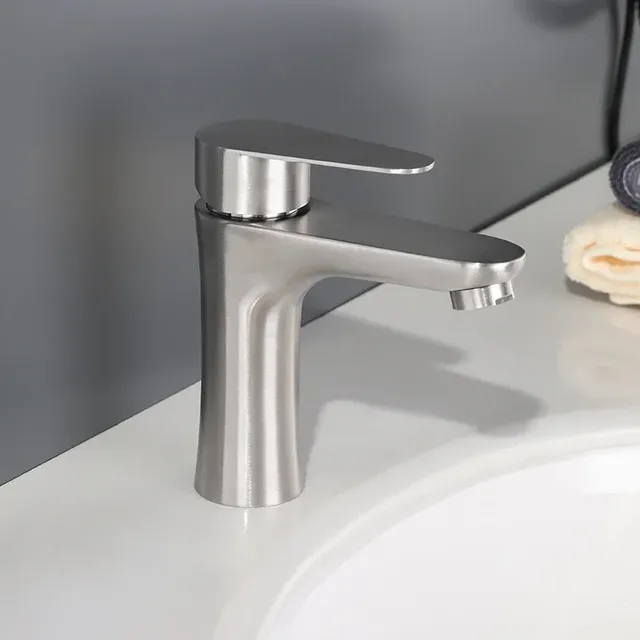 Mitigeur lavabo monocommande monotrou acier inoxydable… – vue 3