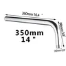 Bras douche mural coudé tubulaire rond acier inoxydable… – vue 5