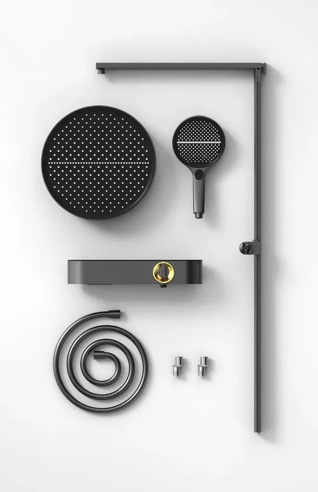 Ensemble de douche HOshower en laiton moderne de luxe – vue 6