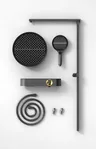 Ensemble de douche HOshower en laiton moderne de luxe – vue 6