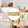 Plateau baignoire bambou extensible réglable porte verre… – vue 3