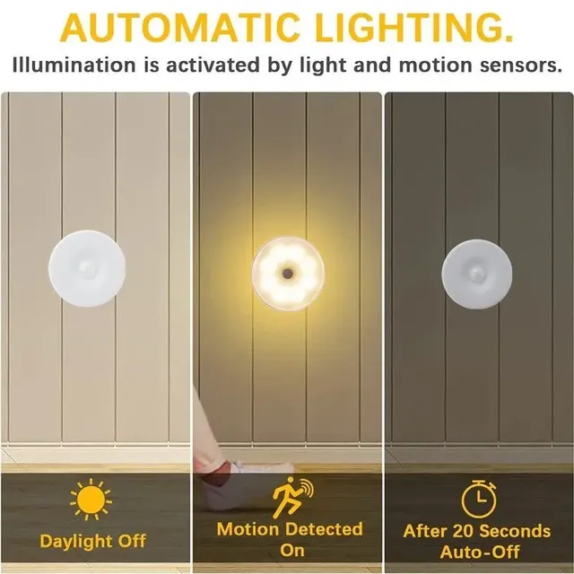 Capteur de mouvement lumière Led USB veilleuses lampe… – vue 4