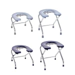 Siège de toilette pour salle de bain, capacité de charge, chaise de douche confortable et Stable, panneau de siège givré lavable, tabouret d&rsquo;aisance