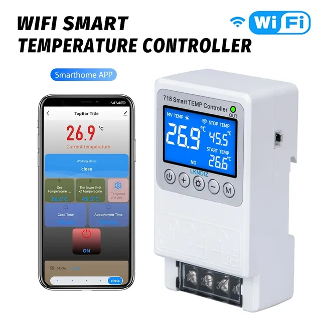 Contrôleur WIFI intelligent de température – vue 2