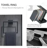 Ensemble de toilettes Acier inoxydable Porte-bague de… – vue 5