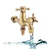 Petit robinet de piscine rétro en laiton Antique – vue 1