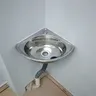 Lavabo triangulaire en acier inoxydable – vue 3