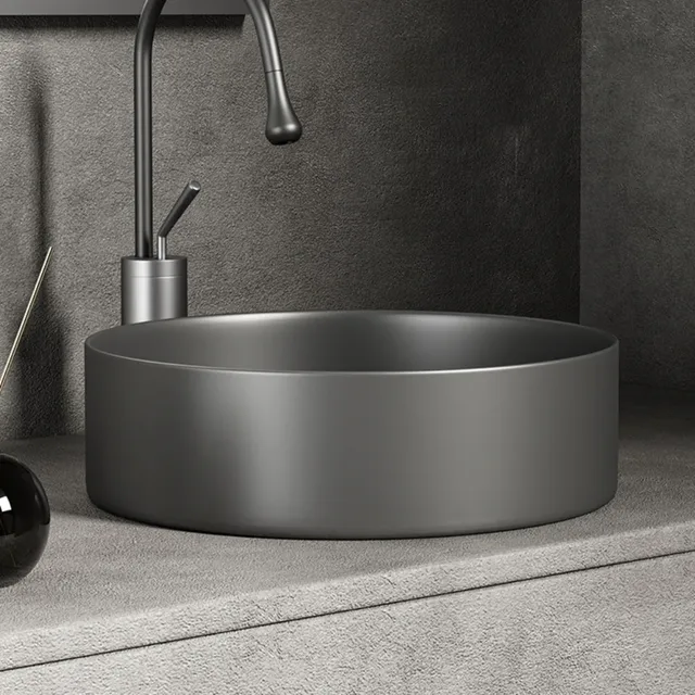 Lavabo de salle de bain moderne en céramique… – vue 4