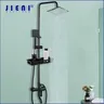 JIENI mat noir pluie robinet de douche…