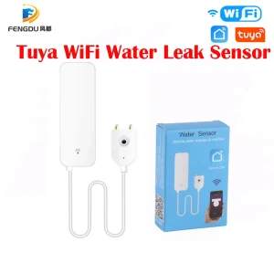 Capteur de fuite d’eau sans fil Wifi pour maison intelligente, détecteur d’inondation pour alarme domestique Capteur de fuite d’eau sans fil Wifi pour maison intelligente, détecteur d’inondation pour alarme domestique