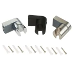 Support mural de pommeau de douche en ABS chromé, réglable, résistant à 360 degrés, rotatif