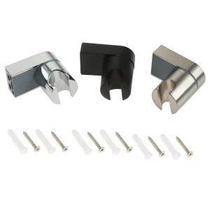 Support mural de pommeau de douche en ABS chromé, réglable, résistant à 360 degrés, rotatif Support mural de pommeau de douche en ABS chromé, réglable, résistant à 360 degrés, rotatif