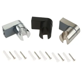 Support mural pommeau douche ABS chromé noir inox brossé réglable…