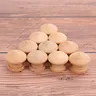 10 pièces boutons de traction ronds en bois naturel… – vue 3